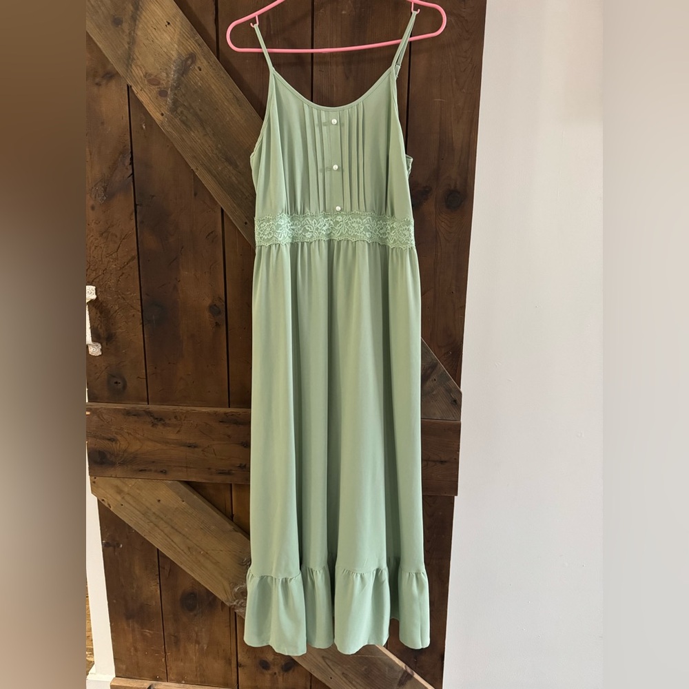 Mint Green Sleeveless Maxi Dress
